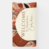 テラコッタbohoベビーシャワー 横断幕 (縦)