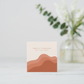 テラコッタboho名刺スクウェア スクエア名刺 (スタンド正面)