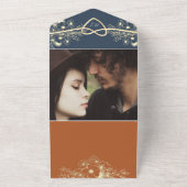 テラコッタQRコードウェディング オールインワン招待状 (外側)