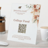 テラコッタQR卒業大学基金サイン 台座サイン (インサイチュ)