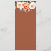 テラコットボホ秋フローラ結婚ズ メニュー (裏面)