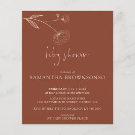 テラコットンボタニカルベビーショーバジェット チラシ