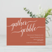 テラコッミニマルタギャザー&ゴブルサンクスギビング 招待状 (スタンド正面)