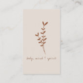 テラコッモダンタアーストーンパーソナライズされた 名刺 (裏面)