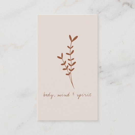 テラコッモダンタアーストーンパーソナライズされた 名刺 (裏面)