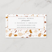 テラコッモダンタテラゾパターンロイヤリティ 名刺 (裏面)