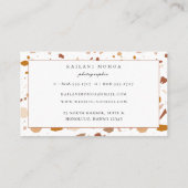 テラコッモダンタテラッツォ模様 名刺 (裏面)