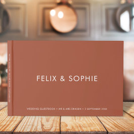 テラコッモダンタ |焦げたオレンジ結婚色の錆 ゲストブック