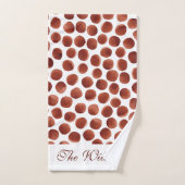 テラコッ自然タトーンハン絵を描ドドットパターン バスタオルセット (ハンドタオル)