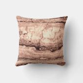 テラコテモダンットセピア燃えたオレンジ色の花崗岩 クッション (裏面)