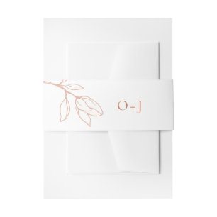 テラコモダンッタ結婚式招待状ベリーバンド 招待状ベリーバンド