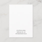 テラコ素朴ッタテクスチャロゴネックレスディスプレイ 名刺 (裏面)