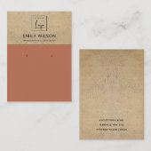 テラコ素朴ッタ地形ロゴイヤリングディスプレイ 名刺 (正面/裏面)