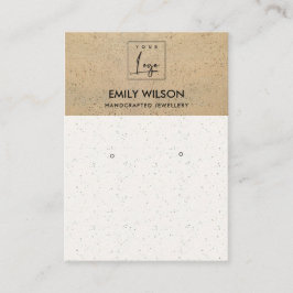 テラコ素朴ッタ地形ロゴイヤリングディスプレイ 名刺