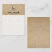 テラコ素朴ッタ地形ロゴイヤリングディスプレイ 名刺 (正面/裏面)