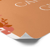 テラコ葉ッタモダンのカードとギフトのサイン ポスター (角)