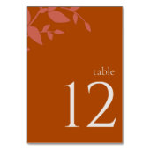 テラコ葉ッタモダン結婚のテーブル番号 テーブルナンバー (裏面)