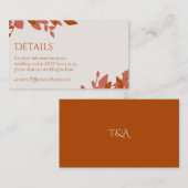 テラコ葉ッタモダン結婚ーのエンクロージャカード エンクロージャーカード (正面/裏面)