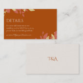 テラコ葉ッタモダン結婚ーのエンクロージャカード エンクロージャーカード (正面/裏面)