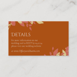 テラコ葉ッタモダン結婚ーのエンクロージャカード エンクロージャーカード