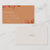 テラコ葉ッタモダン結婚ーのエンクロージャカード エンクロージャーカード (正面/裏面)