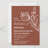 テラシンプルコッタフローラブライダルシャワー 招待状 (正面)