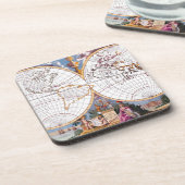 テラスなグローブコースターセットの新しい地図 コースター (左側)