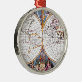 テラスなグローブラウンドオーナメントの新しい地図 メタルオーナメント (右)