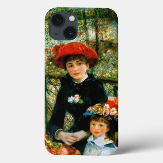 テラスに立つ二人の姉妹 Case-Mate iPhoneケース (裏面)