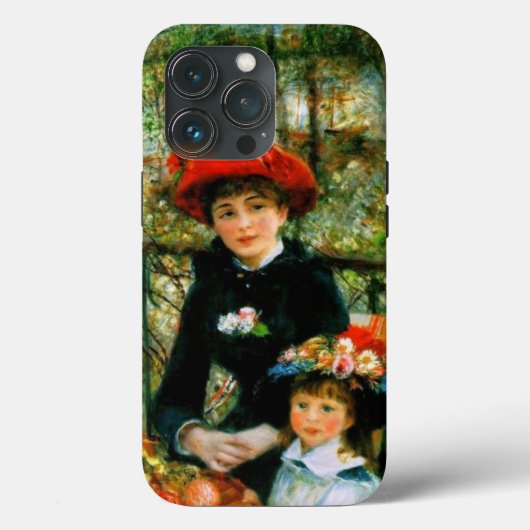 テラスに立つ二人の姉妹 Case-Mate iPhoneケース (裏面)