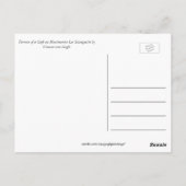 テラスのアカフェオンモンマルトルラグインゲット ポストカード (裏面)