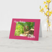 テラスのワイン カード (黄色い花)