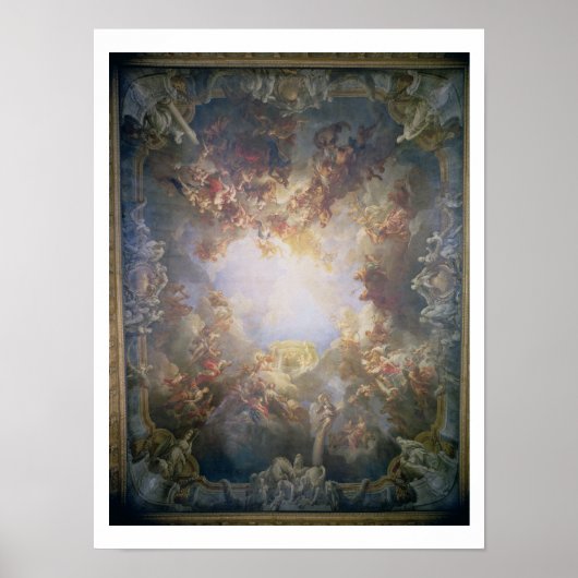 テラスの天井からヘラクレスの神論 ポスター (正面)