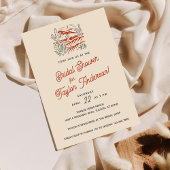 テラスはっきりしたコッタサボス砂漠ブライダルシャワー 招待状