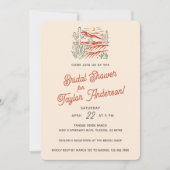 テラスはっきりしたコッタサボス砂漠ブライダルシャワー 招待状 (正面)