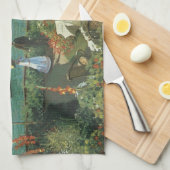 テラスアットザシーサイドバイクロードモネ キッチンタオル (四つ折り)