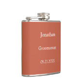 テラスエレガントコッタグパーソナライズされたローマンフラスコ フラスク (右)