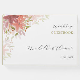 テラスエレガントコッタ赤面ワイルドフラワーウォータカラーアル ゲストブック