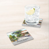 テラスオブザマナーハウスヨークウォーターカラーガーデン スクエアペーパーコースター (インサイチュ)