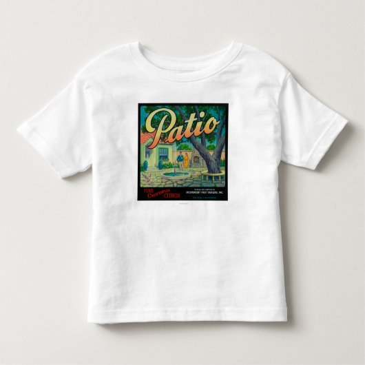 テラスオレンジLabelColton、カリフォルニア トドラーTシャツ (正面)