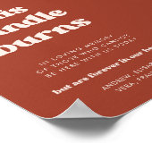 テラスタイリッシュコッタこのキャンドルは記念碑を燃やす ポスター (角)