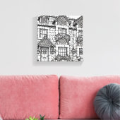 テラスハウス#11 キャンバスプリント (インサイチュ (リビング))