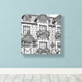 テラスハウス#11 キャンバスプリント (インサイチュ (ウッドフロア))