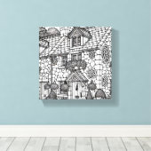 テラスハウス#12 キャンバスプリント (インサイチュ (ウッドフロア))