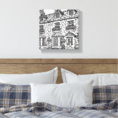 テラスハウス#14 キャンバスプリント (インサイチュ (寝室))