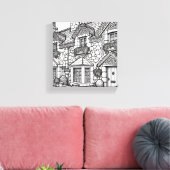 テラスハウス#41 キャンバスプリント (インサイチュ (リビング))