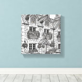 テラスハウス#48 キャンバスプリント (インサイチュ (ウッドフロア))