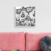 テラスハウス#8 キャンバスプリント (インサイチュ (リビング))