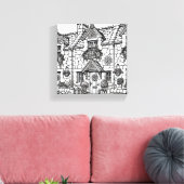 テラスハウス#9 キャンバスプリント (インサイチュ (リビング))