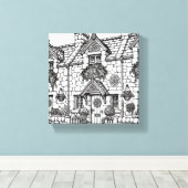 テラスハウス#9 キャンバスプリント (インサイチュ (ウッドフロア))